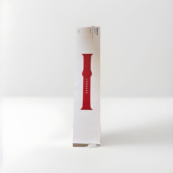 Apple Sport Band RED w/Stainless Steel Pin for Apple Watch 42mm W/box - Picture 1 of 7
